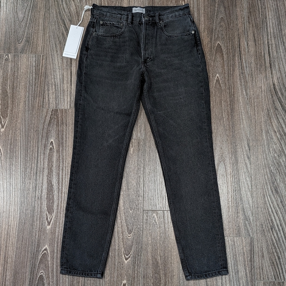 NWT Boyish The Billy High Rise Skinny Jeans Space Odyssey Black Size 26